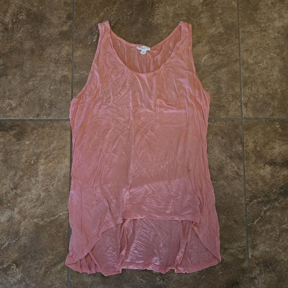 Pink Pocket High Low ZO Tank